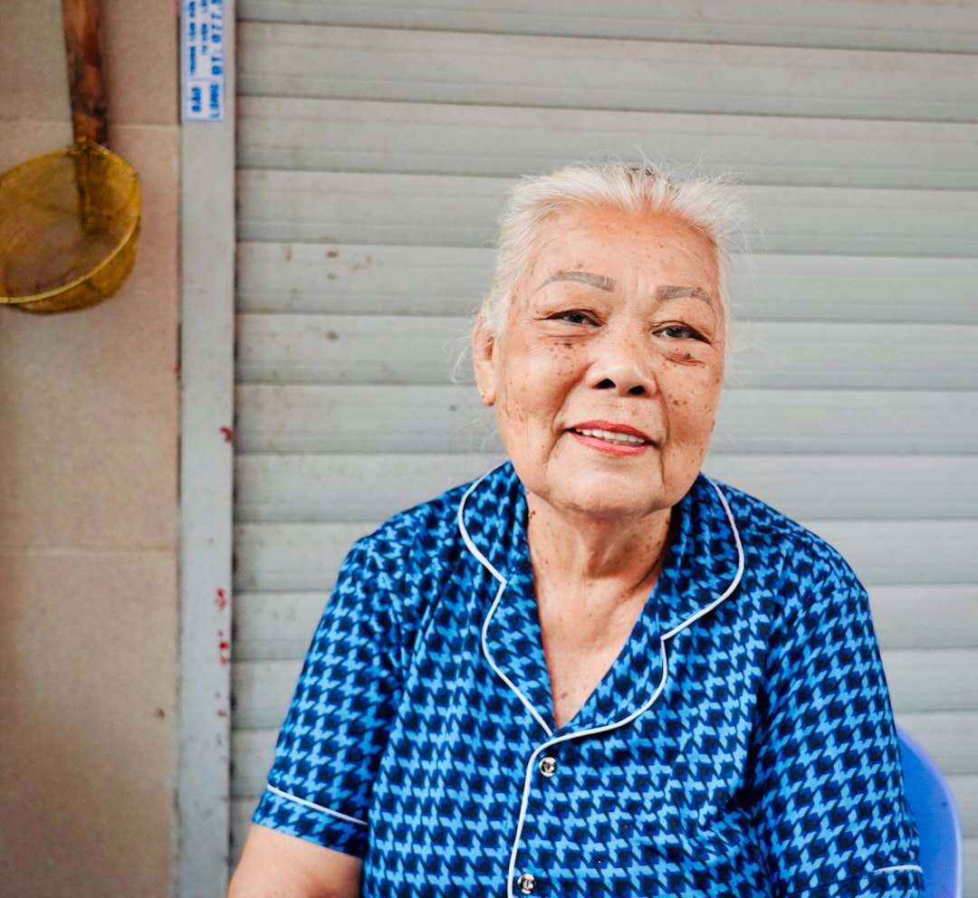 senior woman smiling