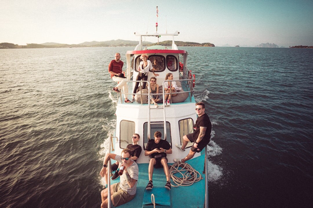 seniors enjoying boat trip